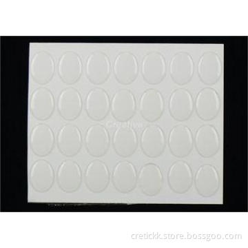 18mm x 13mm Oval Crystal Clear Epoxy Stickers / Custom Gel